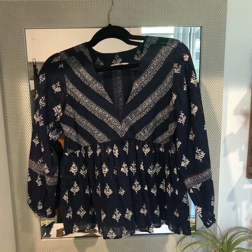 Lucky Brand Peasant Top XS